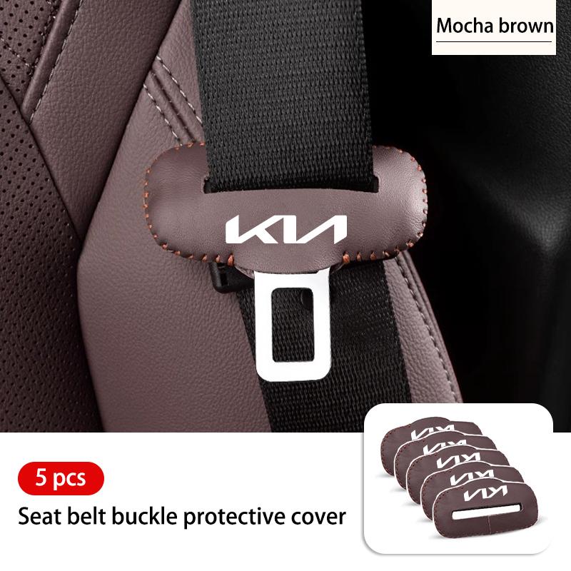AABIU1 Car Seat Safety Buckle Protection Sleeve Adjusting Clip For KIA Rio K5 K2 Sportage Ceed Sorento Picanto Stinger Soul