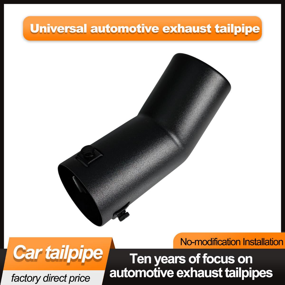 

Brushed Black Stainless Steel Exhaust Tips for VW Bora, Passat, Golf 4 & Suzuki Hustler Car Exhaust Pipe