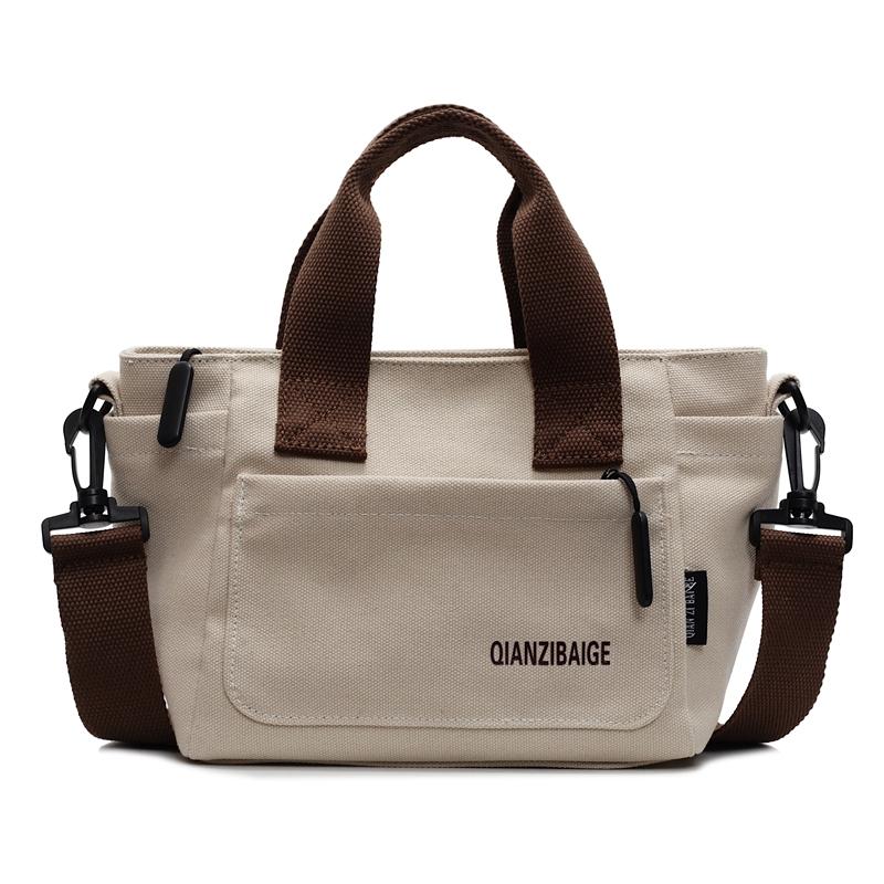 Handbag Letter Printed Canvas Bag Women Shoulder Bag