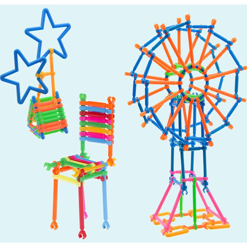 Kids' Educational Magic Stick Building Blocks - DIY Puzzle & Assembly Toy for Early Learning