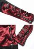 by our Riders Flying Fire Skull Embroidery Patch Bonding Riders Jacket Wine Red x [Banson] [Custom-ordered store] & JFV-901-WINERED-BLACK (XXL, Black)