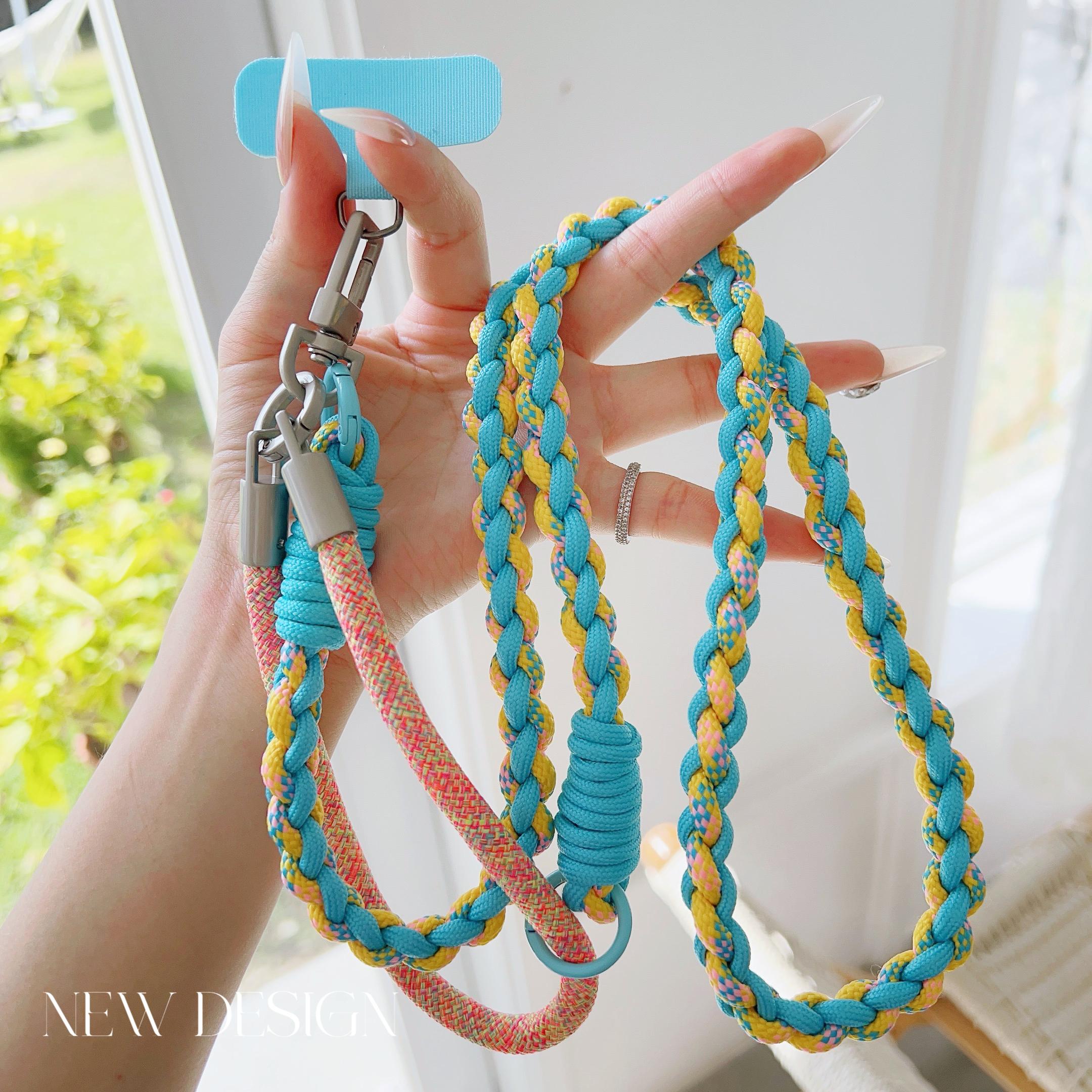 

DIY Three-In-One Mobile Phone Universal Lanyard, Diagonal Span Long Rope, Neck And Wrist Short Rope, Multi-Functional Lanyard Polyester / Nylon