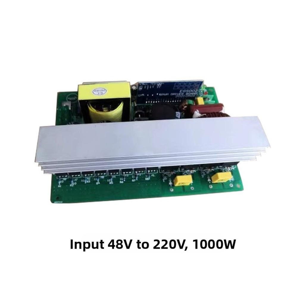 750W 1000W Pure Sine Wave Inverter DC 12V 24V 48V To AC 220V Power Converter With Intelligent Cooling To Prevent Overheating