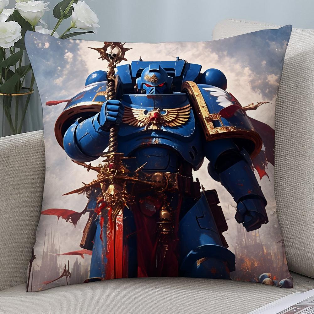 

Ігровий W-Warhammer-S 40k Наволочка 3D Друк Поліефірне Волокно 40*40 см Домашня Подушка для Дивана Декорація Святковий Подарунок 24x24Inch