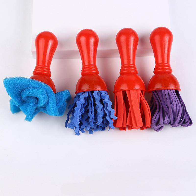 4 Pieces/set, Torch Handle Seal, Children's, Creative Drawing Tool, DIY, Painting Sponge Brush, Art Supplies