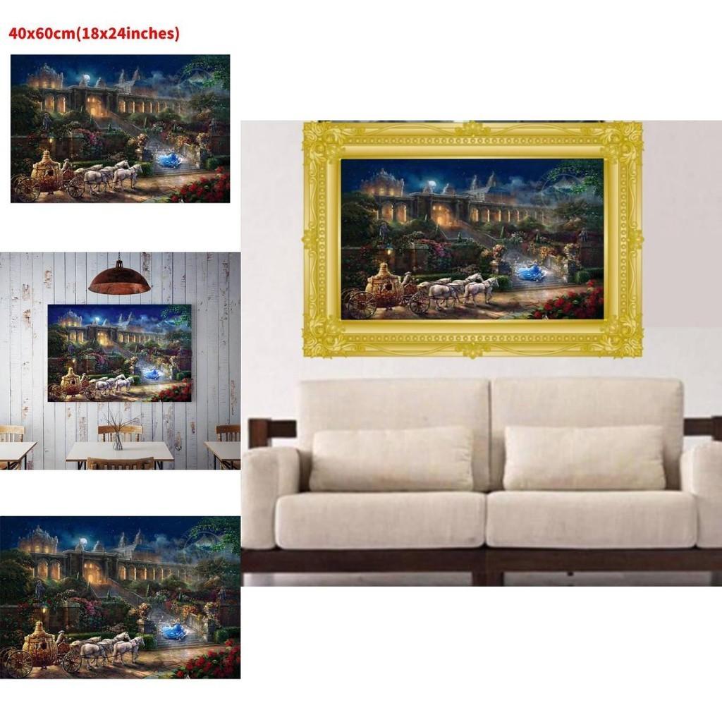 Meerjungfrauen-Prinzessin Leinwand Wandkunst Modernes Märchen Kinderzimmer Dekor Malerei