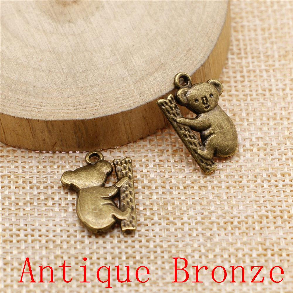 Monkey Bear Shaped Charms Pendant For Bracelet Necklace Jewelry Making Craft Findings