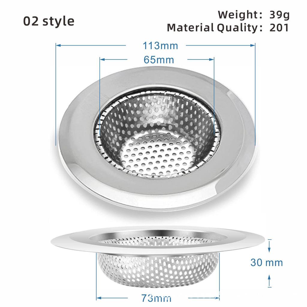 Kitchen Sink Filter Stainless Steel Sink Sewer Mesh Strainers Kitchen Tools Bathroom Floor Drains Hair Catcher Waste Plug Filter