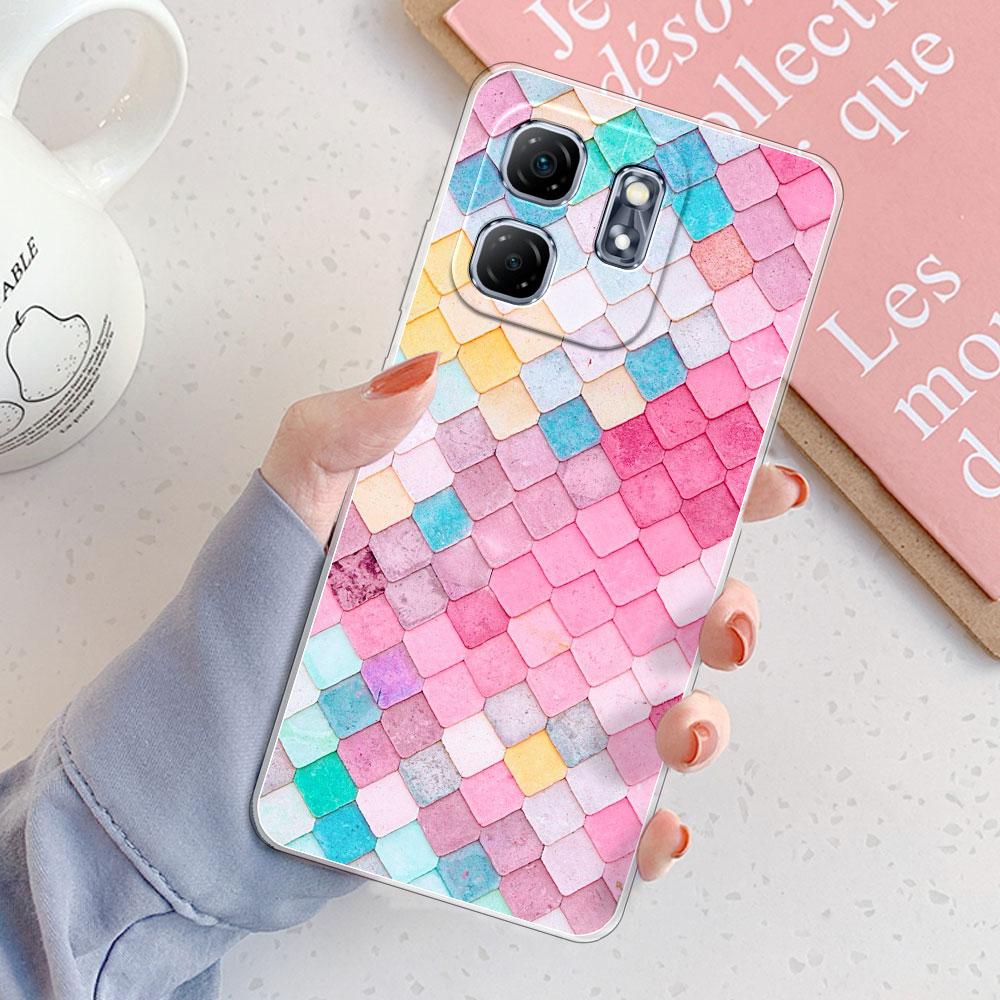 For Infinix Smart 9 Case X6532 Cover Shockproof Clear Soft Silicone TPU Phone Case for Infinix Smart 9 X6532 Printing New Funda