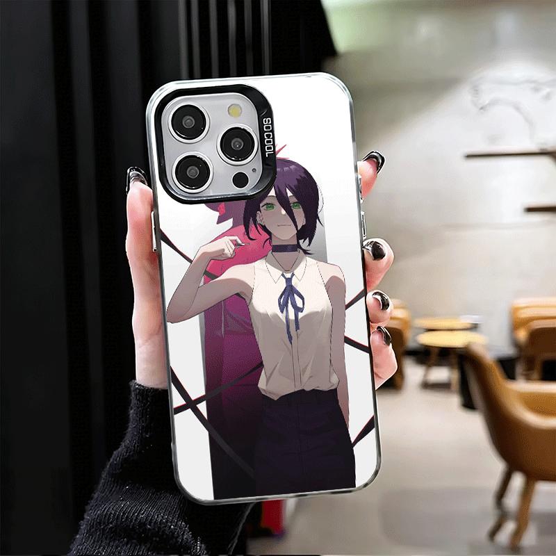 Anime Character R-Reze CSM Soft Phone Case for iPhone 15 16 17 Pro Max 17Air 16E 14 Plus 13 12 Mini Shockproof Cover Back Shell