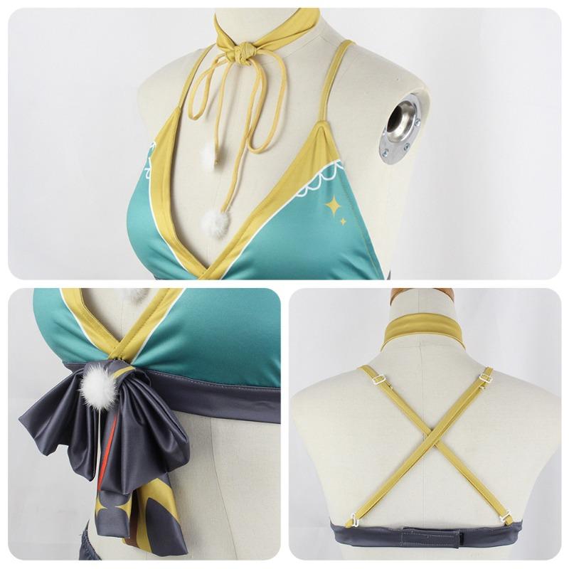 Anime Cos Costume Swimsuit Walnut Hina Lisa Sexy Swimsuit Cosplay Costume