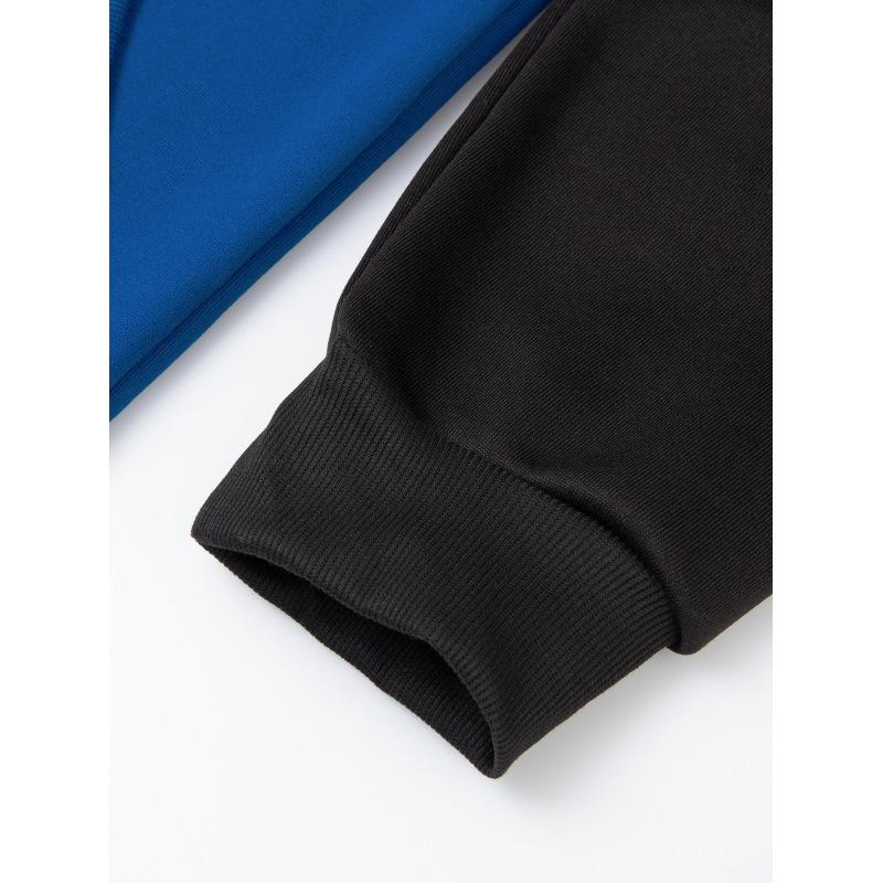 Pánská barevně blokovaná fitness sportovní pánská mikina ležérní módní plug rukáv kardigan top