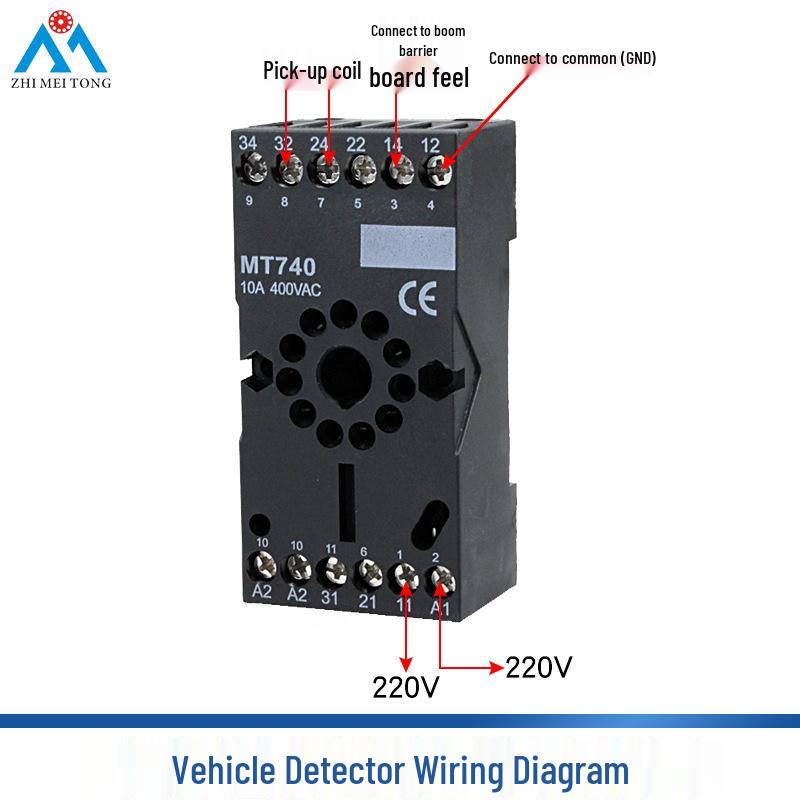 Single Channel Inductive Loop Vehicle Detector for Barrier Gates and Parking Lot Anti-Smash Sensors