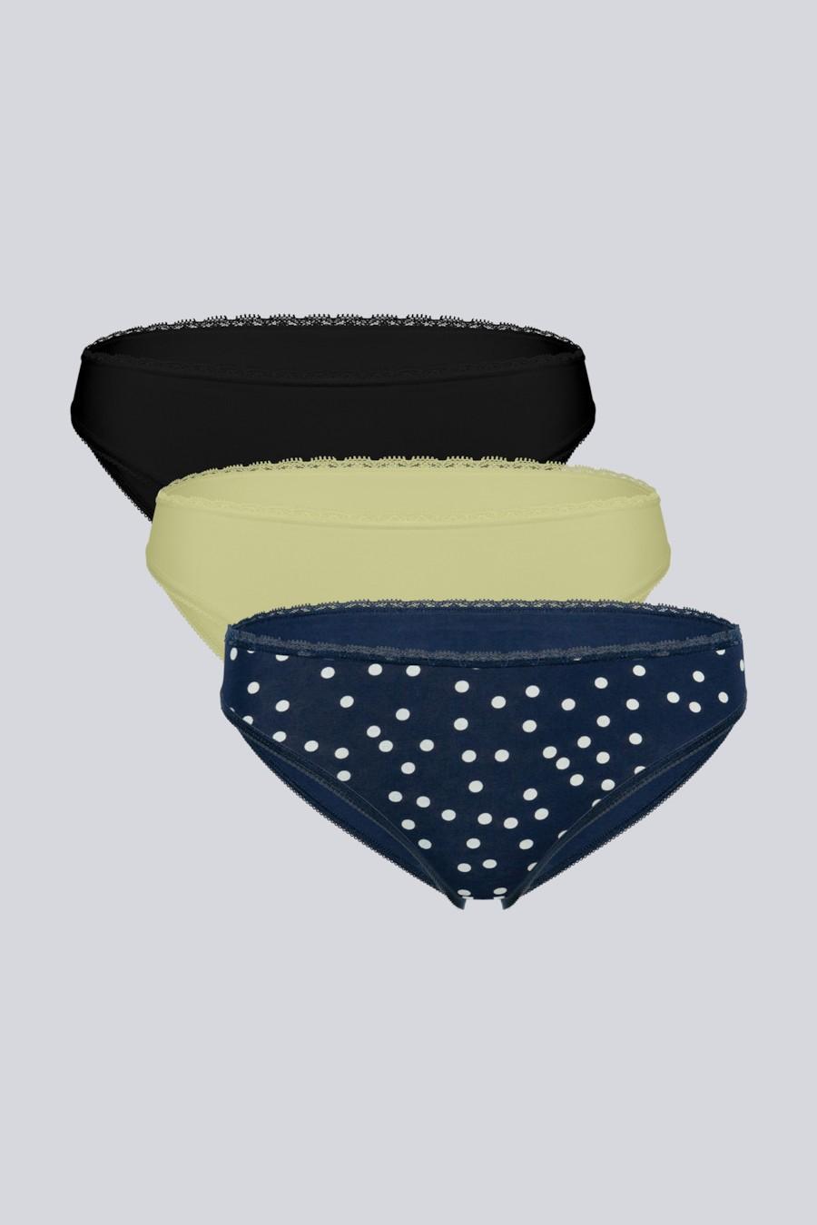 

Трусики слип, 3 штуки brabrabra (97279) 5(XL) різнокольорові кольору