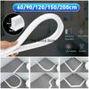 Antiscivolo 5 Misure Bianco Bagno Tappo Acqua Barriera Allagamento Doccia Diga Gomma Blocco Acqua Silicone Separazione Bagnato e Asciutto Pieghevole