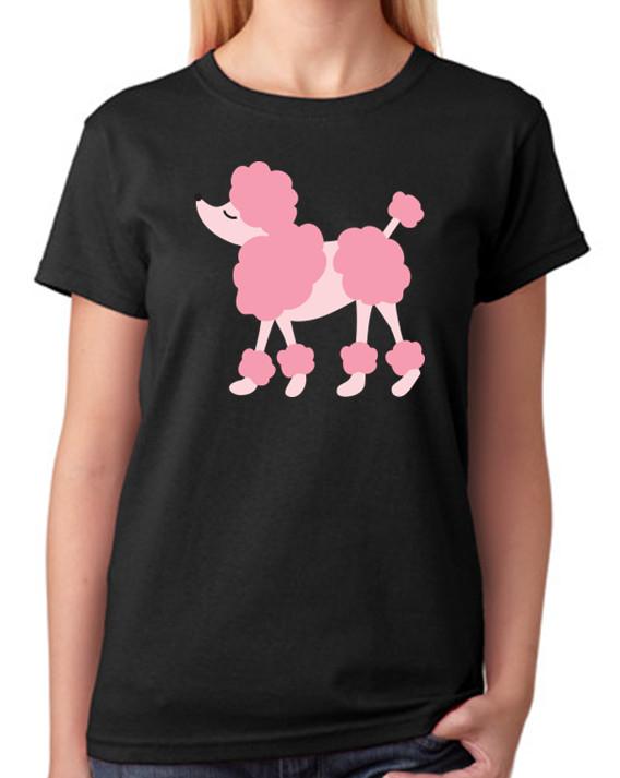 Poodle Dog Ladies T-Shirt XL