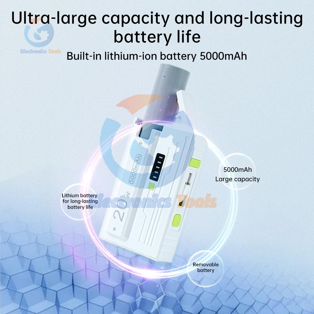 1 *21700 Battery Box DIY Kit Power Bank Case USB Type-C 20W Fast Charging Power Bank Box Dual Mode Suppors Small Current