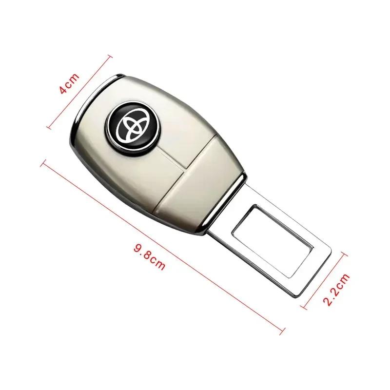 1/2PCS Car Seat Belt Clip Extension Plug Buckle Car Accessories for Toyota TRD GR C-hr Prado Rav4 Yaris Hilux Prius Avensis Corolla Camry