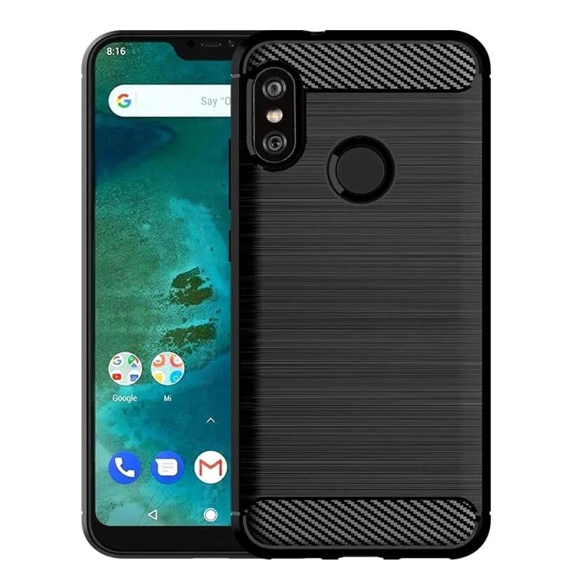 Für Xiaomi Mi A2 lite mia2lite redmi 6 pro Weiche Silikon Fall Zurück Abdeckung für xiaomi a2 lite mi a2lite redmi 6pro Matte Fällen