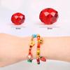 4mm/6mm Briolette Glass Beads Jewelry Making Faceted Rondelle Colorful Crystal Spacer Loose Beads for Bracelet Necklace DIY