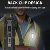 Digital Display LED Ultra-thin Flashlight Portable IPX4 Waterproof Slim Pocket Flashlight 1100 Lumens Rechargeable LED Work Lamp