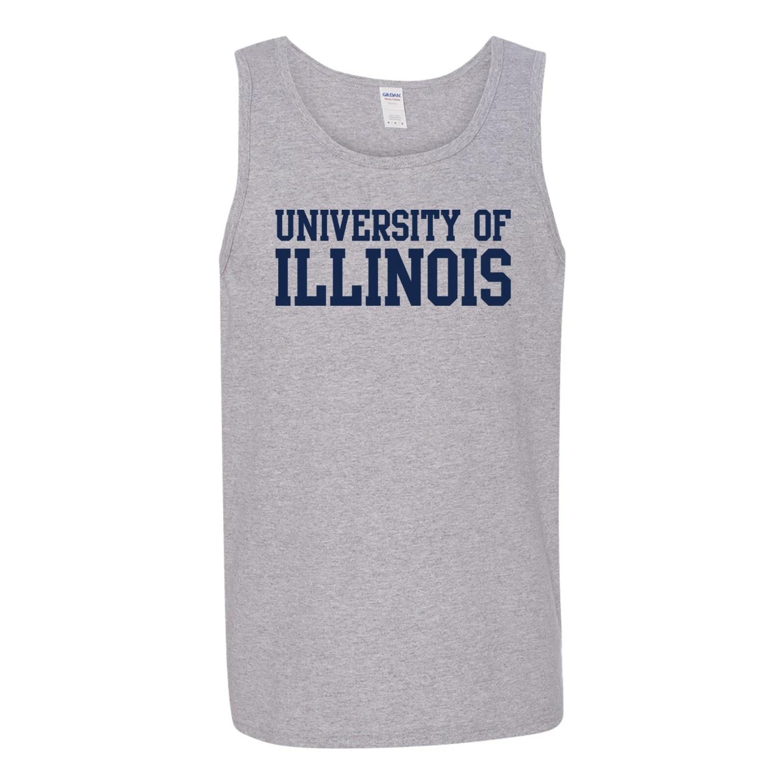 Illinois Fighting Illini Basic Block NCAA University Tank Top XL