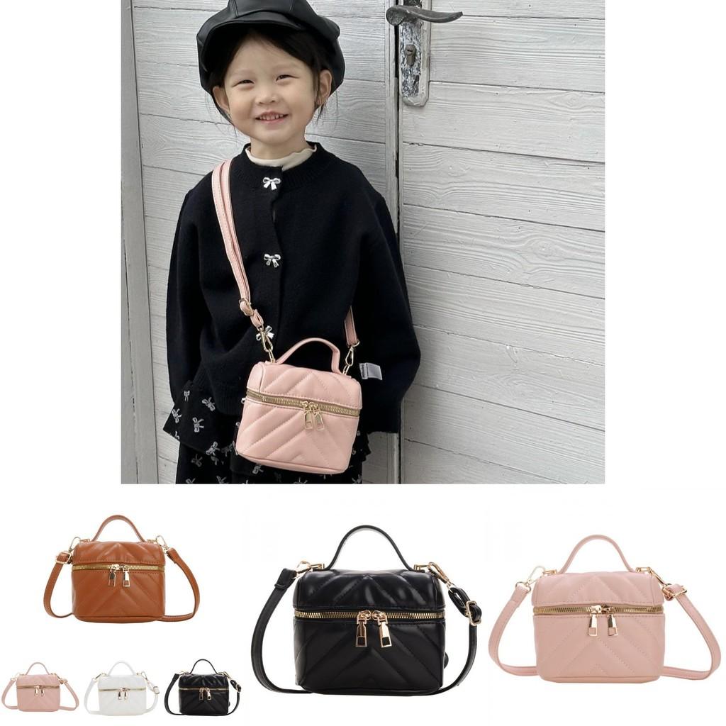 Stylish Korean Minimalist Princess Single Shoulder Bag For Kids In Trendy Colors