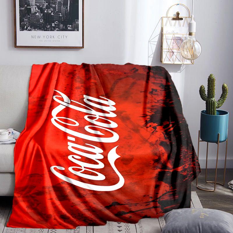 Coca Abstract Art Blanket Lightweight Ideal Bedding Blanket Perfect for Travel, Camping, Living Rooms, Offices, Sofas, Fan Christmas Gift