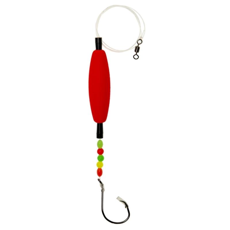 Professional Long Casting Catfishes Fishing Rigs with Carbon Steel Hook and Foams Float for Enhances Sensitivity
