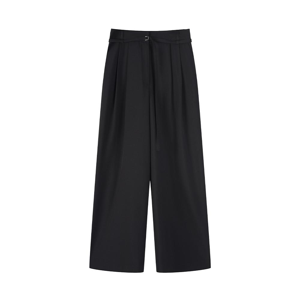 LAP Double-Pleat Belted Wide Pants As2Wp464