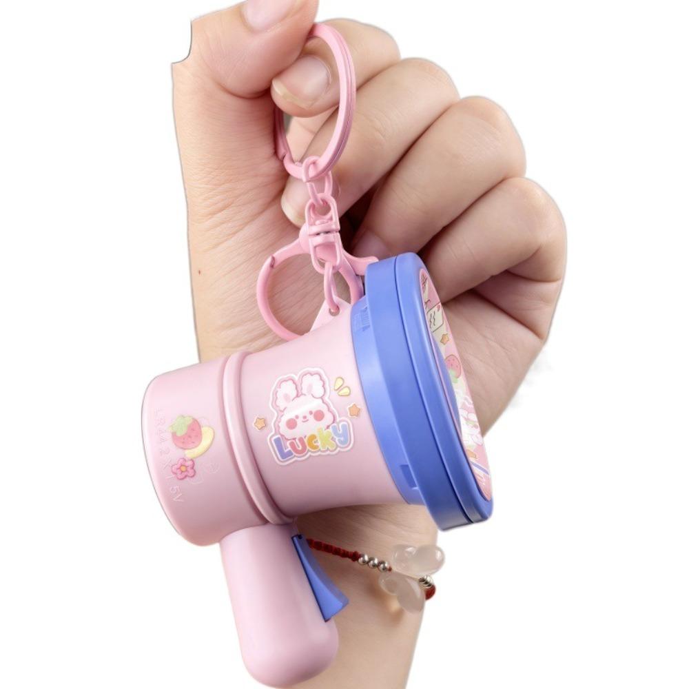 

Cartoon Bear Loudspeaker Music Trumpet Pendant Decompression Handheld Speakers Toy Bag Charm розовый/синий