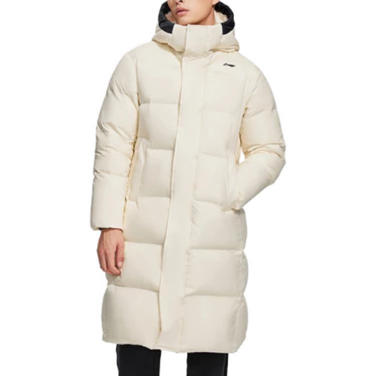 Li Ning Fitness Series Down Jacket Men's Swan White AYMS021-2