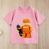 Kids Roblox Game TShirt Cartoon Skateboard Print Short Sleeve Cotton Tee Boys Girls Casual Summer Tops
