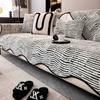 New Shu Cotton Lint Sofa Cushion Autumn And Winter  New Non-Slip Straight Row Leather Sofa Cover Cloth Towel Cross-Border
