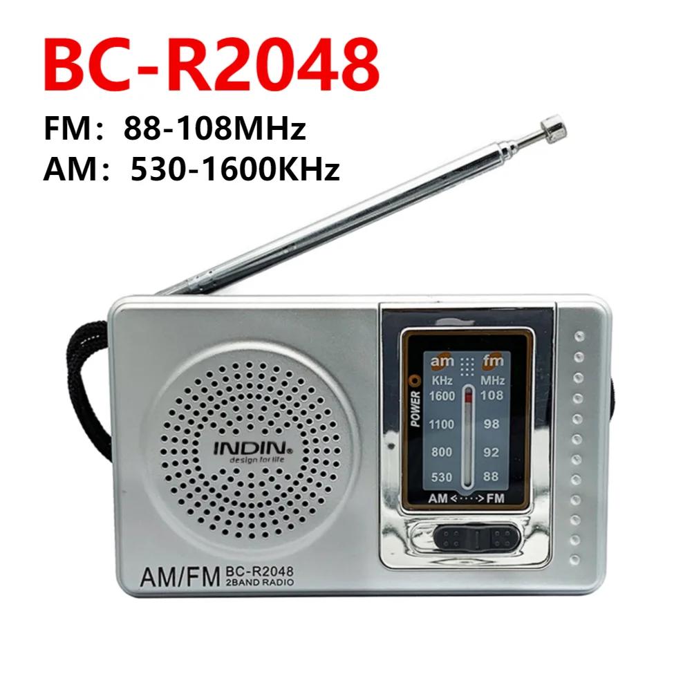 

Мини-радио BC-R21 AM FM-радио Телескопическая антенна Радиодинамик Работает от батареек Портативное радио для бега, ходьбы, дома BC-R2048