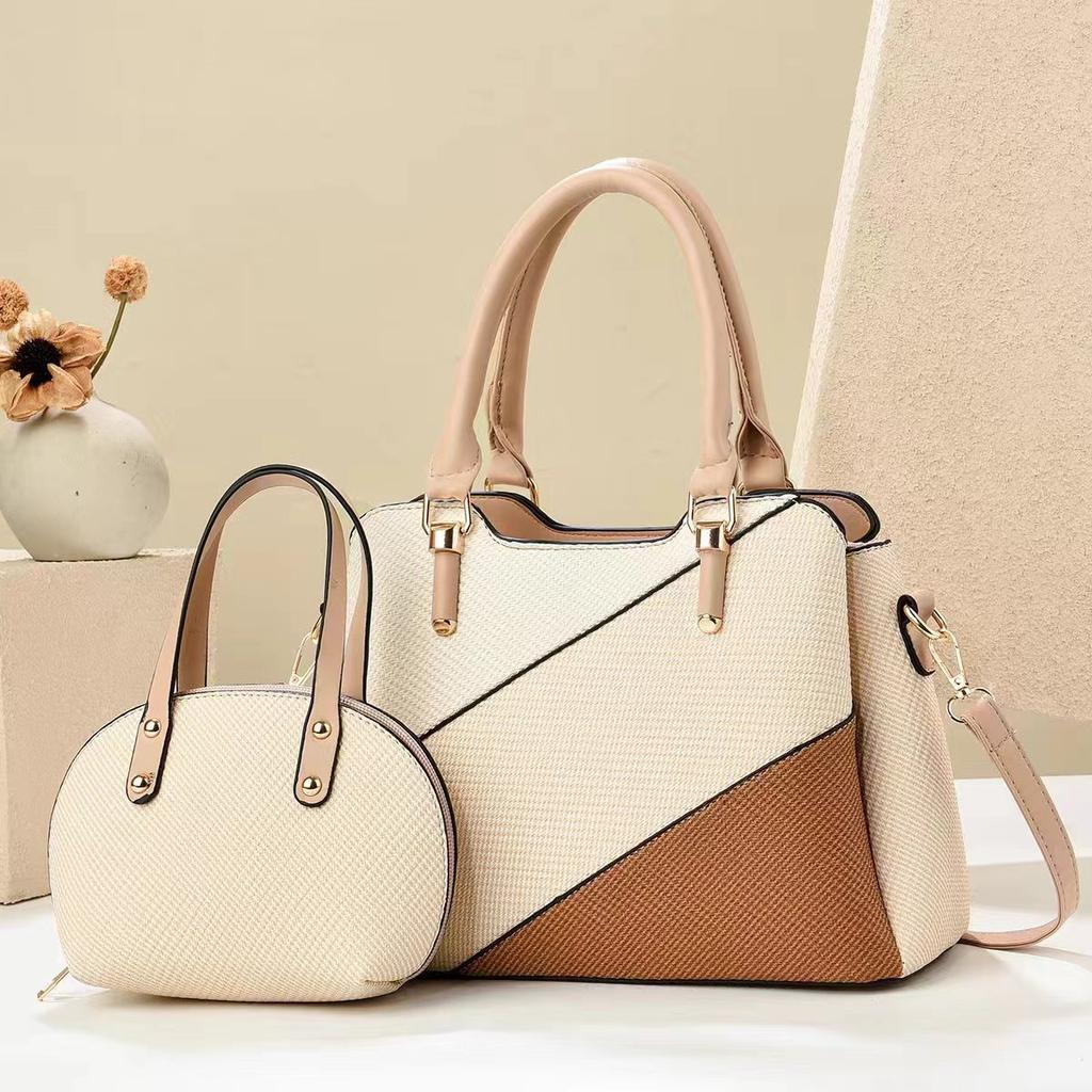 New Patchwork Bag Color Contrast Fashion Trend Handbag Multi-layer Large Capacity Shoulder Bag Crossbody Bag Female