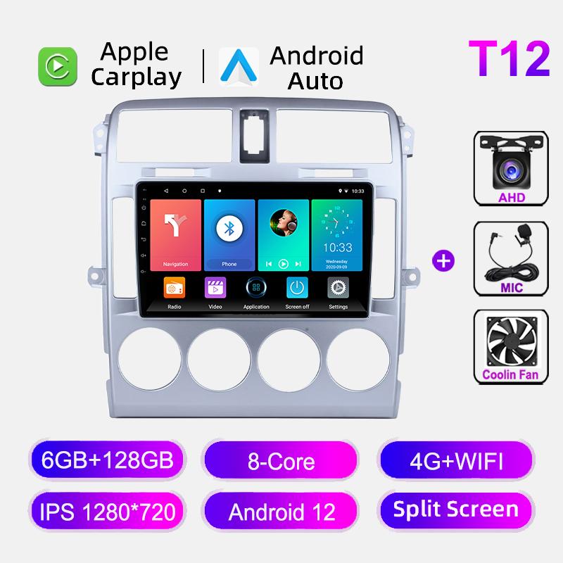 For KIA Carnival 2002-2006 Car Multimedia Radio Wireless Carplay Navigation GPS WIFI 4G Android 12 Stereo Video Player Head Unit