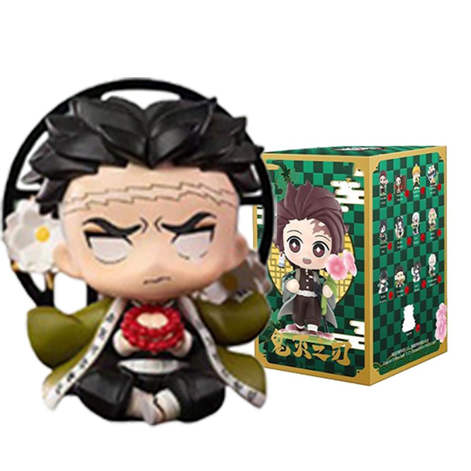 Demon Slayer Tanjiro Kamado Nezuko Anime Cartoon Figure Blind Box Creative Personalized Statue Model Ornament Surprise Gift Box