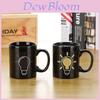 Color Changing Ceramic Mug With Light Bulb Tetris Battery Pattern For Gift Giving And Promotions