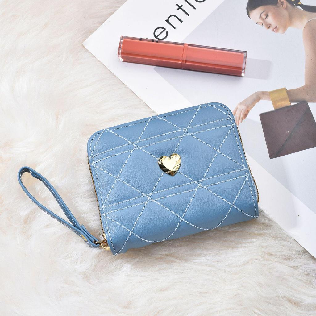 2026 Women's Mini Wallet - Japanese Korean Style, Large Capacity, Zippered Card Holder
