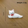 Cute Micro Cat Landscape Resin Ornament With Bow Tie Design For Home Decoration