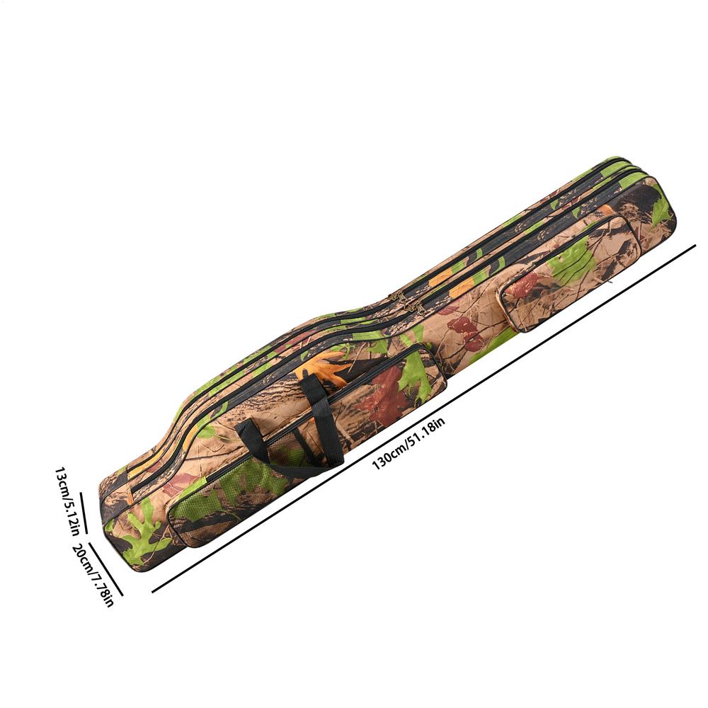 

Fishing Rod Case Oxford Lure Organizer With Handle And Adjustable Strap Foldable Oxford Fishing Gear Bag For Reel Women Boys червоний