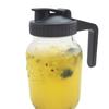 70mm/86mm Mason Jar Pour Spout Lid Leakproof with Handle Spout Lid Reusable Plastic Seal Bottle Cover for Wide Mouth Jar