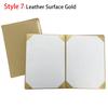 1Pcs Thicken A3 A4 Paper Hardcover Plush Surface File Page Folder  Signing Contract