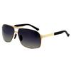 New Sunglasses Double Beam Stainless Steel Sunglasses Personalized UV Protection Men's Sunglasses