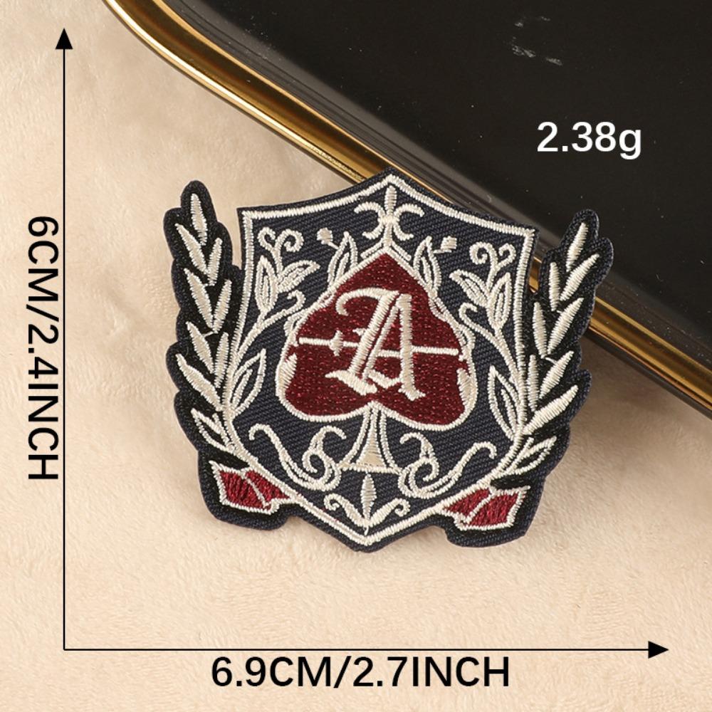 College style badge embroidery stickers, computer embroidery labels, chest badges, DIY clothing and hat patch stickers