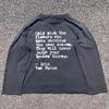 Y2K Street Style Unisex Rundhals Buchstabenprint Langarm T-Shirt