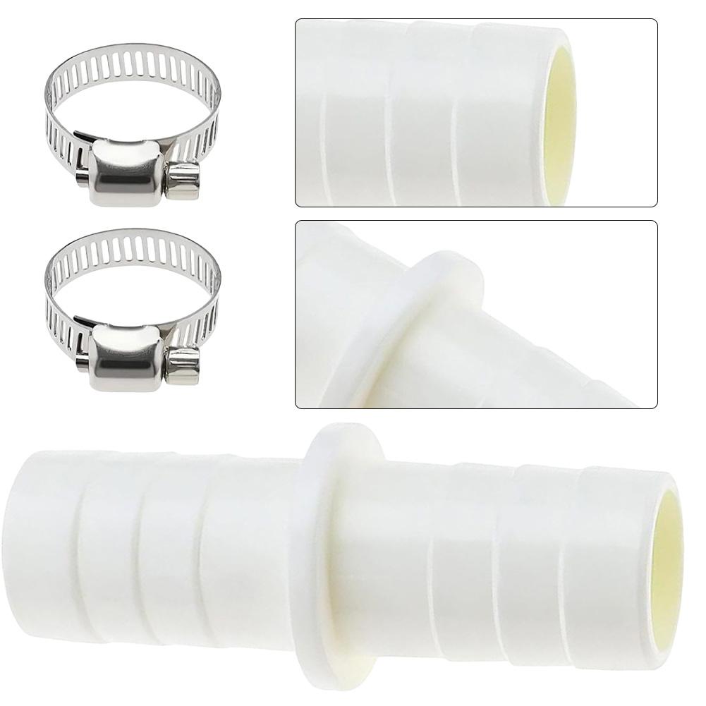 Zestaw metalowych zacisków Złączka rury odpływowej 17mm średnica wewnętrzna 21mm średnica zewnętrzna 65mm długość całkowita Instalacja Złączka rury odpływowej