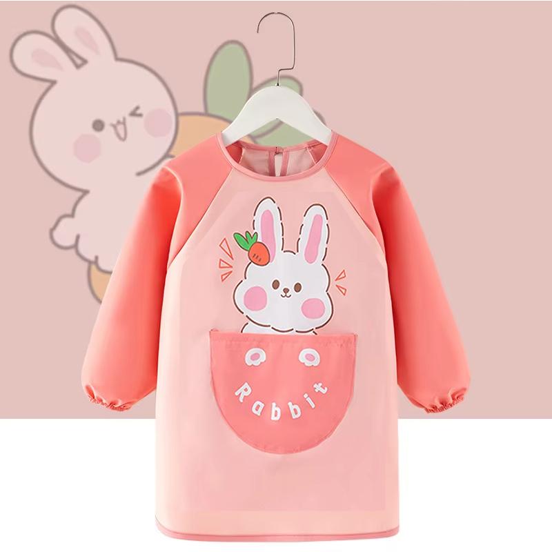 Cute Cartoon Smock Infant Protective Apron Children's Waterproof Bib Suitable For Babies To Play Eat Etc