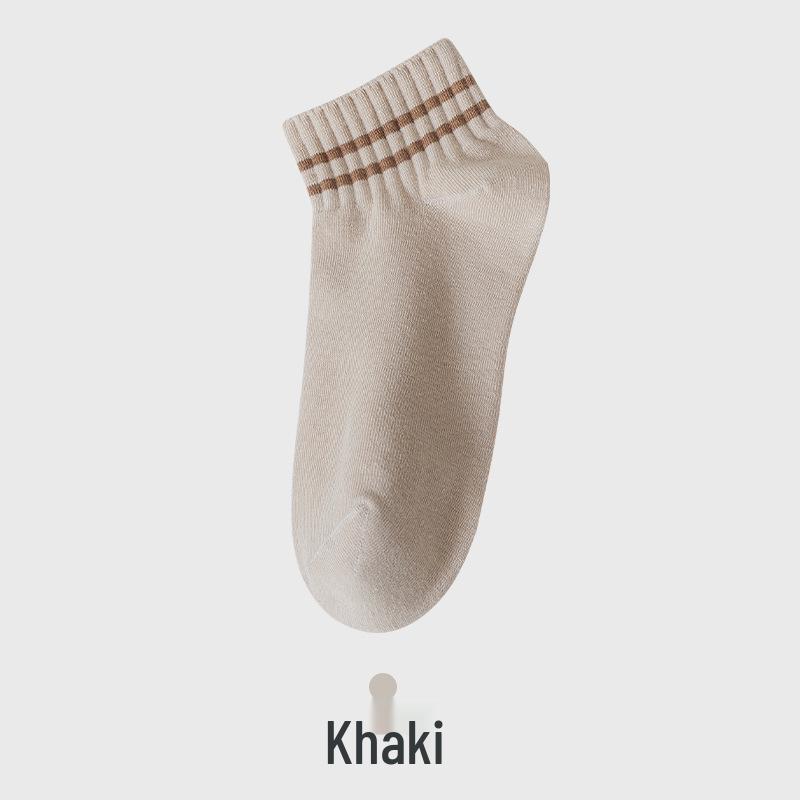 Women s Mid-Calf Summer Breathable Cotton Mesh Striped Socks – White Sports Short Socks One Size